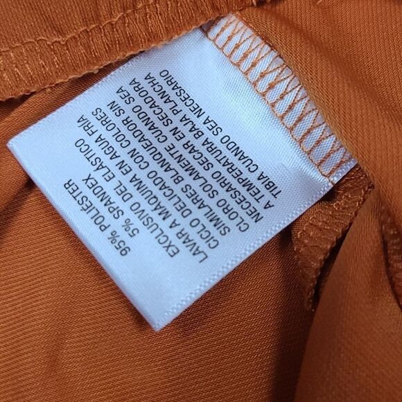 Thalia Sodi Stretch Mango Orange Twist Scuba Pencil Skirt bodycon stretch XS 0/2 - Picture 6 of 6